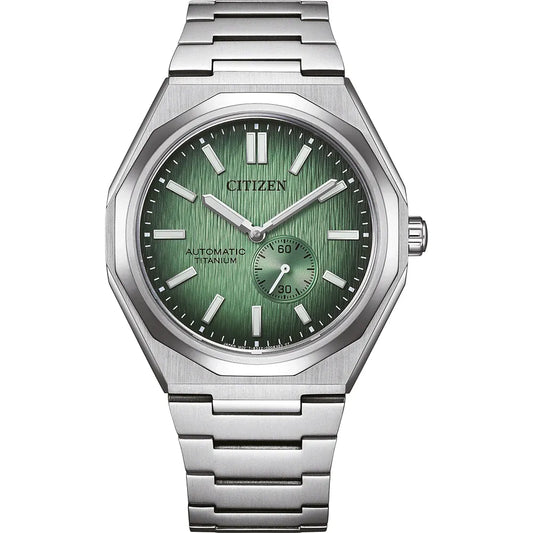 Citizen Green Dial Zenshin 60 Three-hand Men's Watch - NK5020-58X