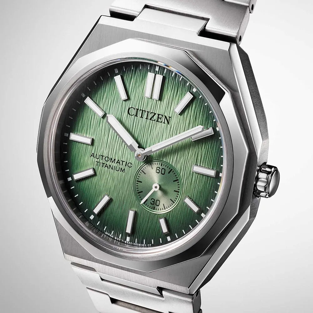 Citizen Green Dial Zenshin 60 Three-hand Men's Watch - NK5020-58X