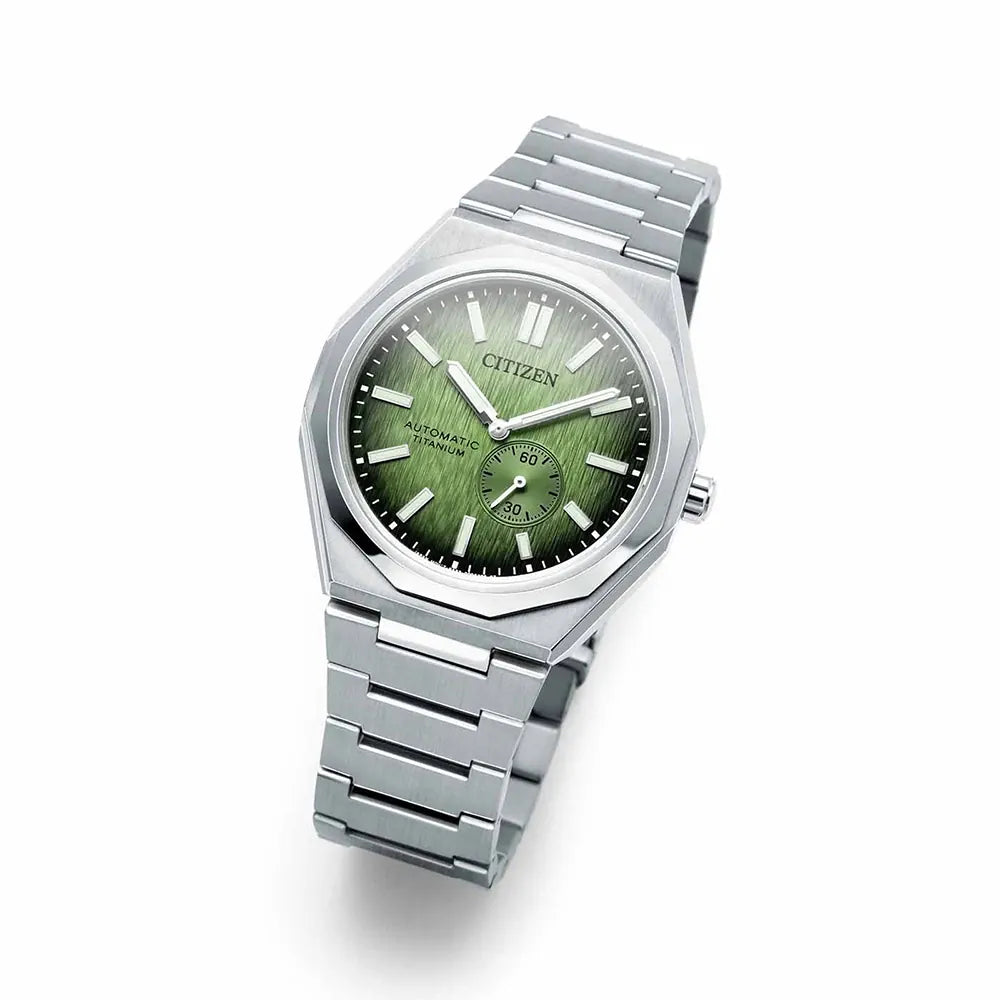Citizen Green Dial Zenshin 60 Three-hand Men's Watch - NK5020-58X