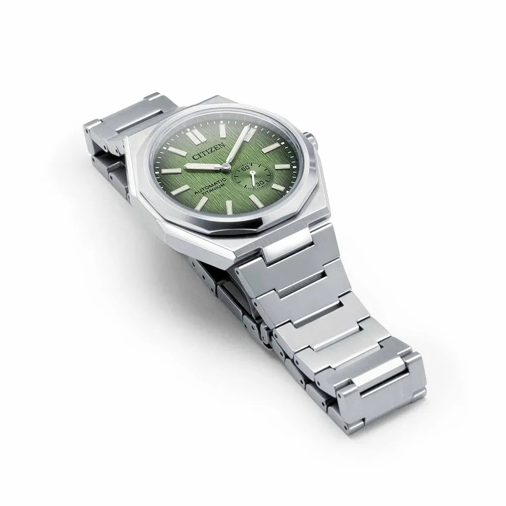 Citizen Green Dial Zenshin 60 Three-hand Men's Watch - NK5020-58X