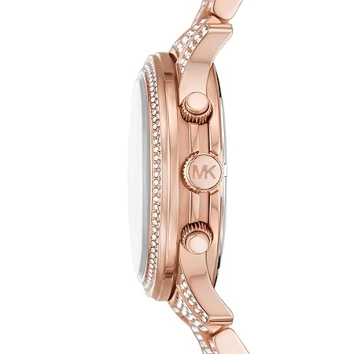 Michael Kors Runway Rose Gold Dial Analog Chronograph Women Watch MK7481