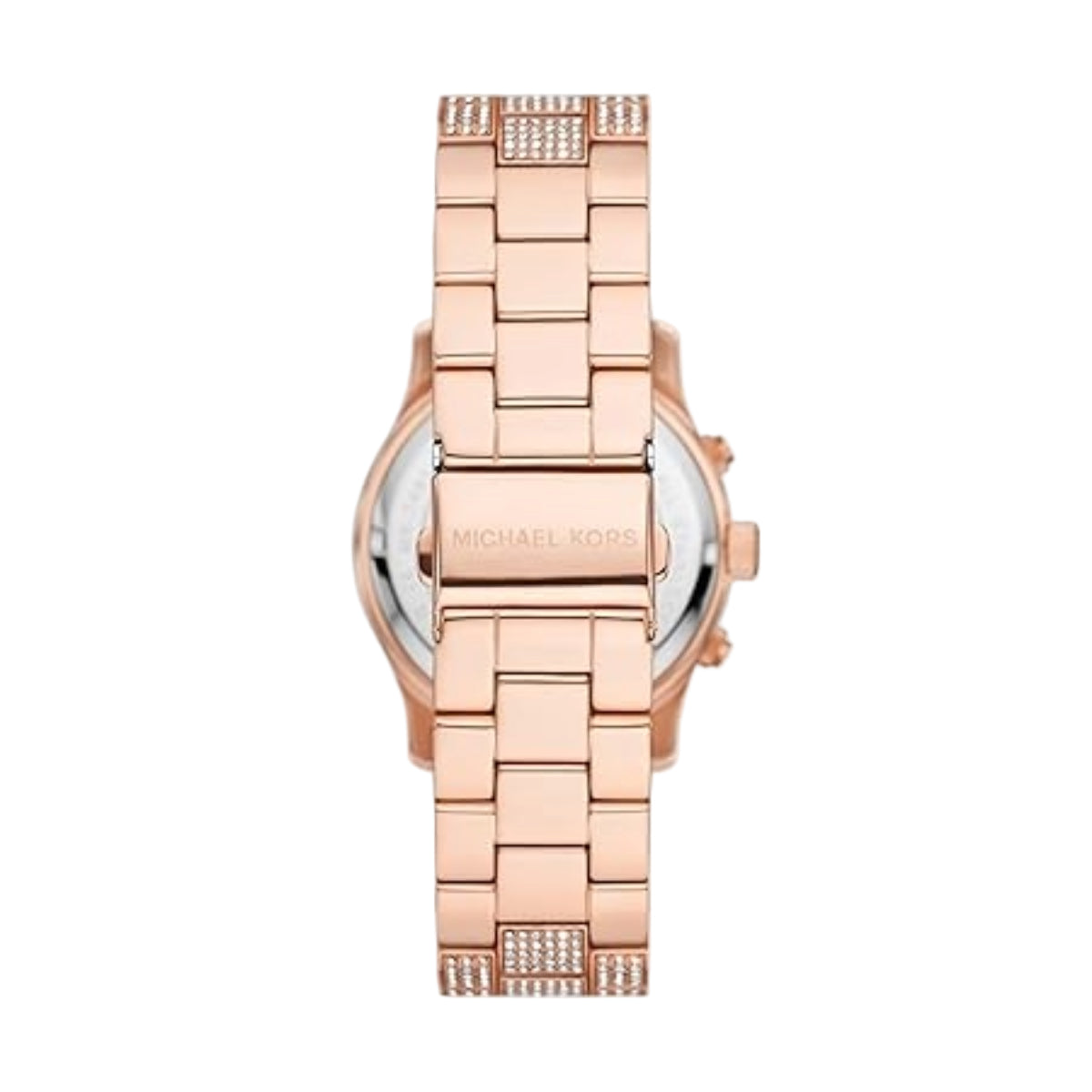 Michael Kors Runway Rose Gold Dial Analog Chronograph Women Watch MK7481