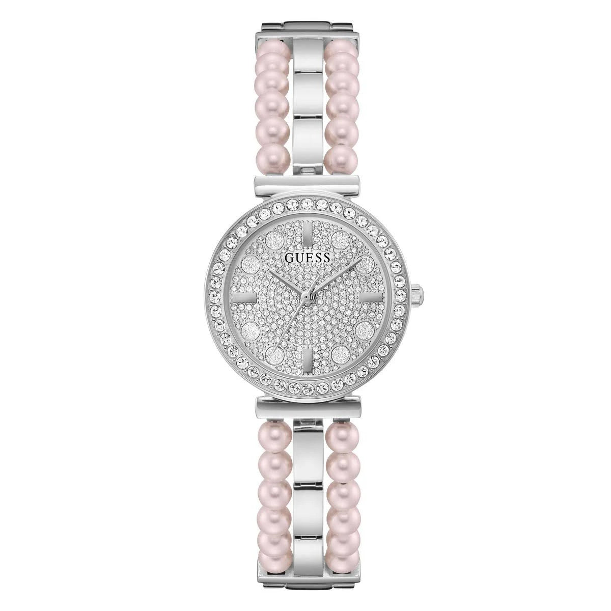 GUESS Silver Round Dial Analog Women's Watch GW0531L1