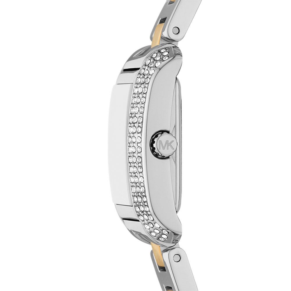 Michael Kors Emery Rectangular white Dial Analog Women Watch MK4882