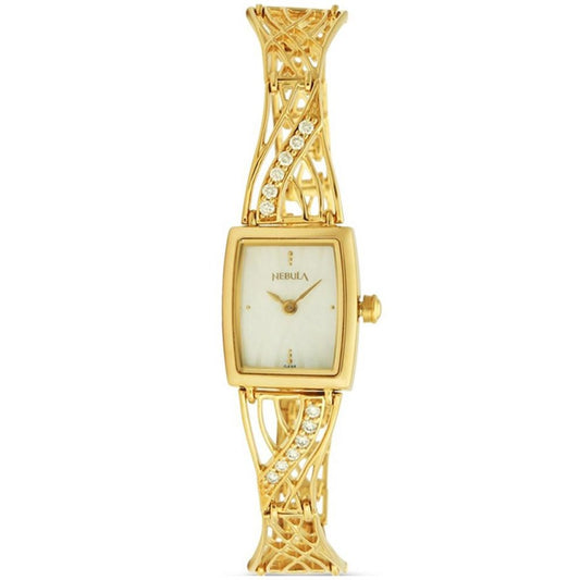Titan Nebula Nebula Jewels 18k Gold Analog Diamond studded Gold Watch for Women NT5501DM02
