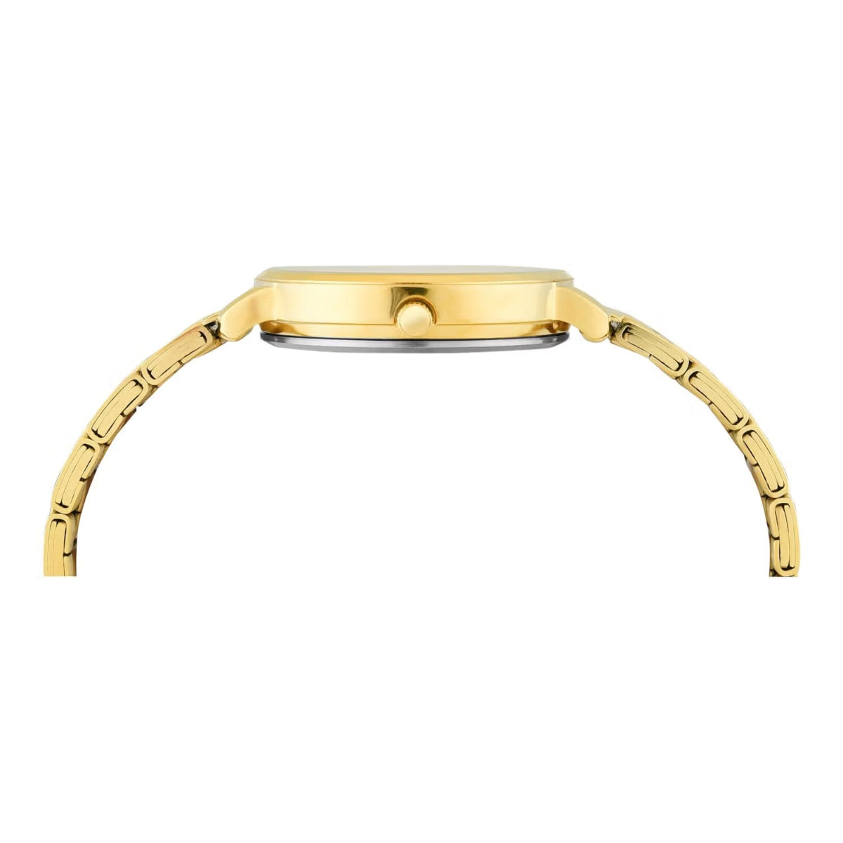 Timex Champagne Round Dial Analog Women's Watch TWEL15829