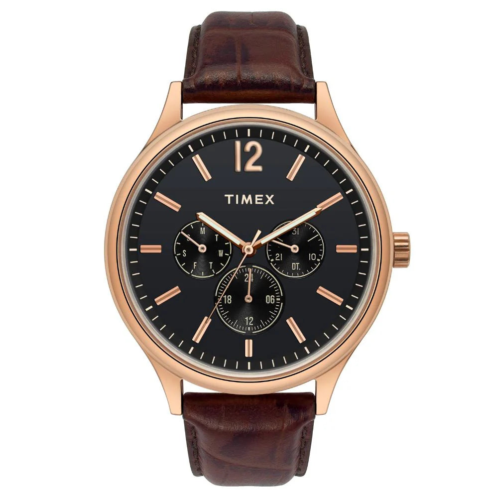 Timex Fashion Blue Dial Round Case Multifunction Men's Watch - TWEG18404