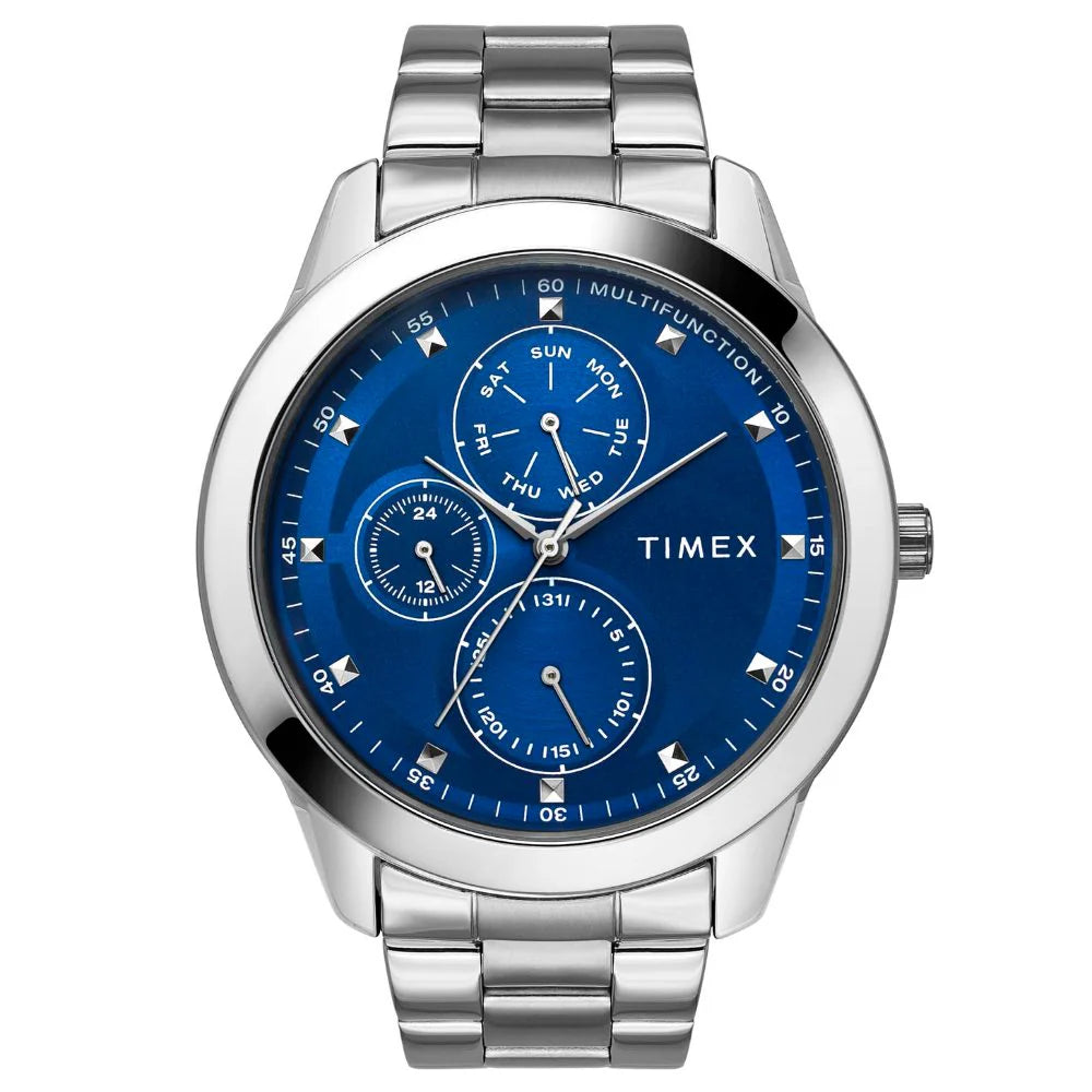 Timex Fashion Blue Dial Round Case Multifunction Men's Watch - TWEG18503
