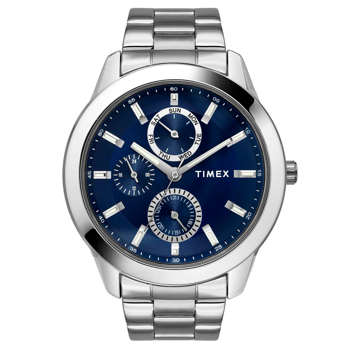Timex Fashion Men's Blue Dial Round Case Multifunction Watch - TWEG18507