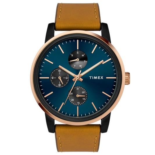 Timex Fashion Blue Dial Round Case Multifunction Men's Watch - TWEG18904