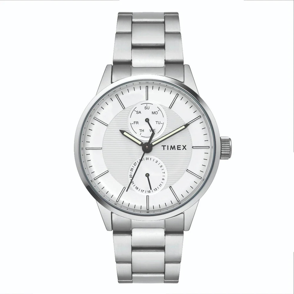 Timex Men's Silver Dial Analog Stainless Steel Watch TWEG19900