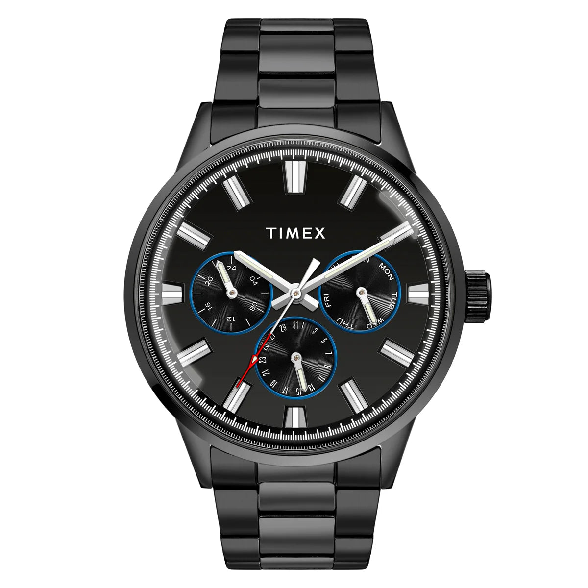 Timex Fashion Men Black Round Case Multifunction Watch -TWEG19911