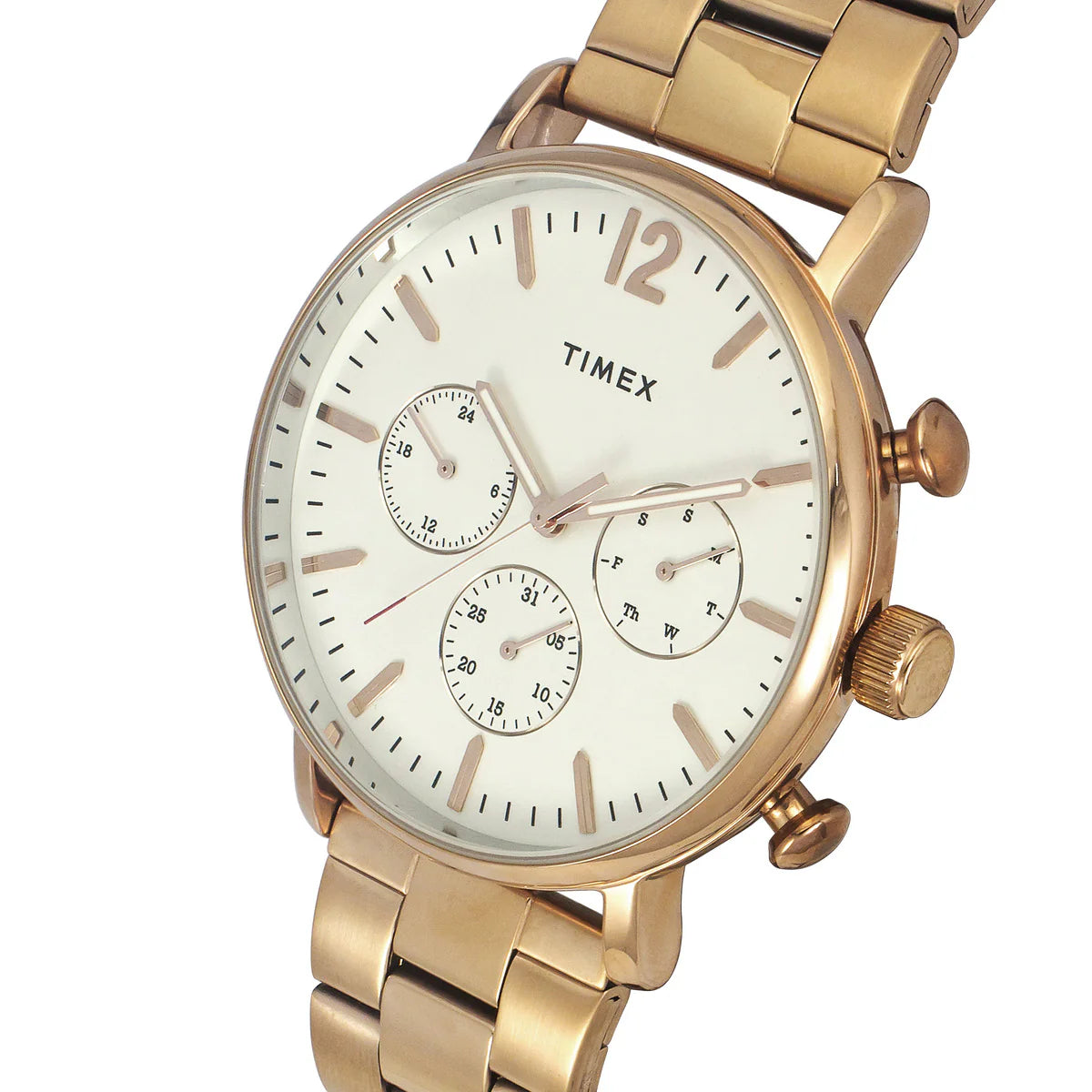 Timex Fashion Men's Silver Dial Round Case Multifunction Watch -TWEG20009