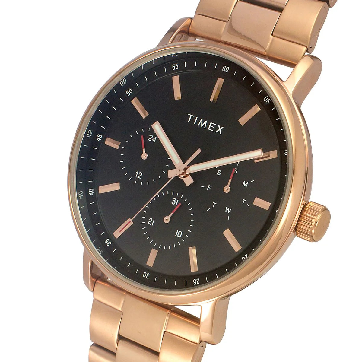 Timex Fashion Men's Black Round Multifunction Dial Watch -TWEG20018