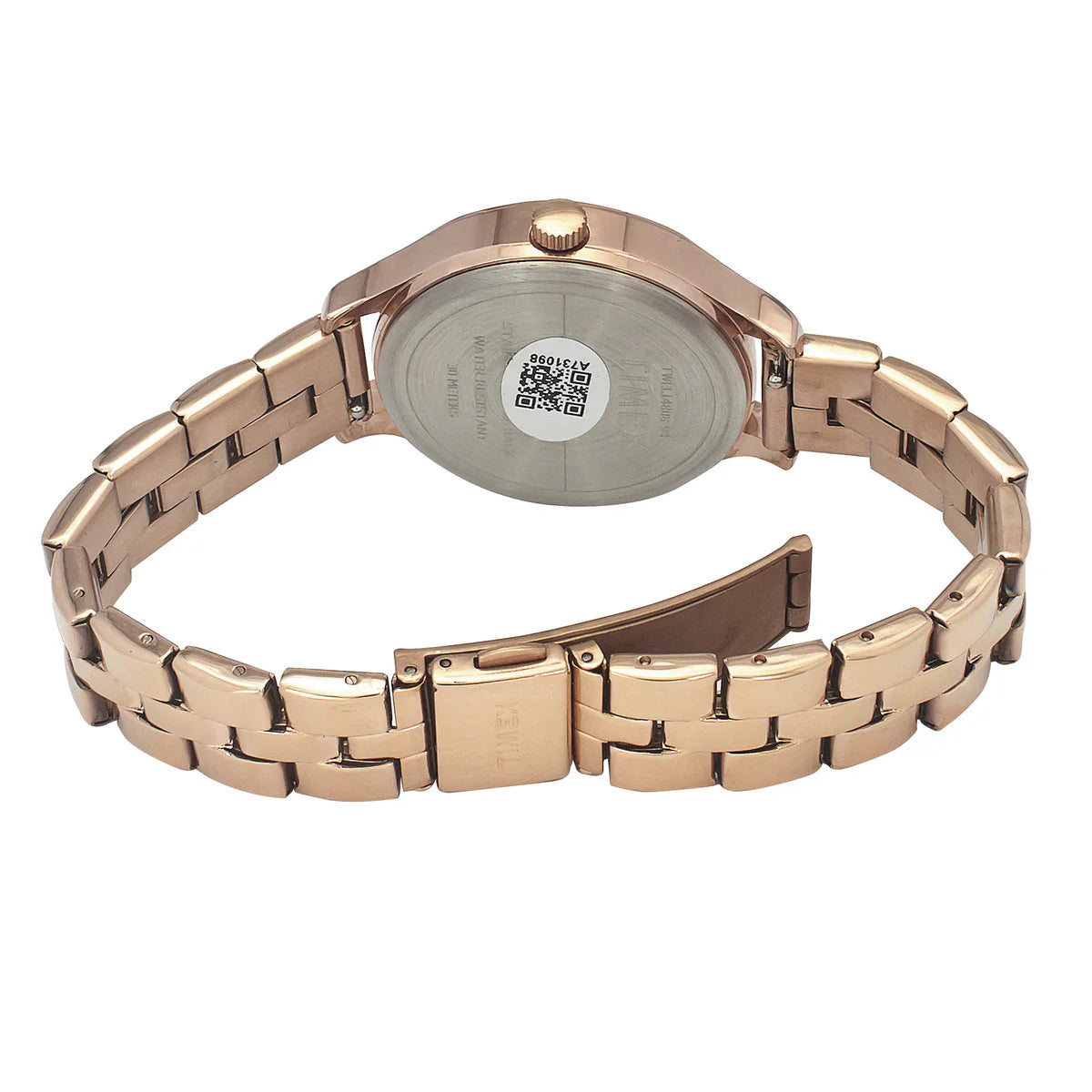 Timex Fashion Women's Rose Gold Round Multifunction Dial Watch -TWEL14814