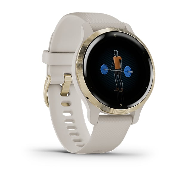 010-02429-71 Garmin | Venu 2S Light Gold Smart Watch (Women)