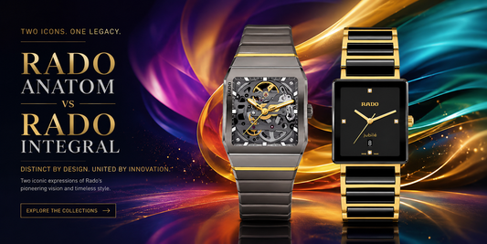 Rado Anatom vs Rado Integral luxury Swiss watches comparison featuring iconic ceramic watch collections