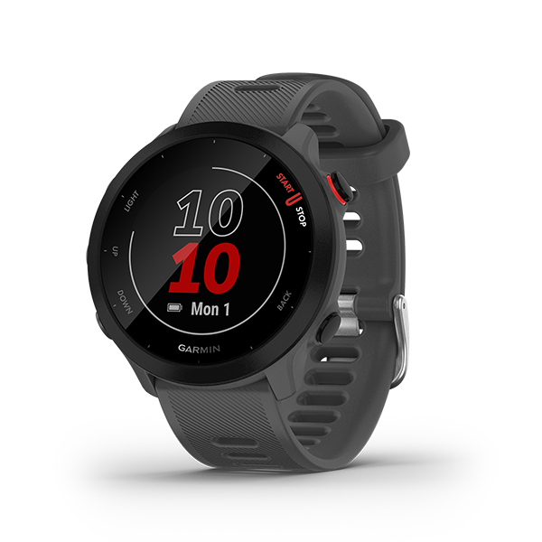 010-02562-53 GARMIN | FORERUNNER 55 Monterra Grey Smart Watch (Unisex)