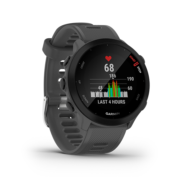 010-02562-53 GARMIN | FORERUNNER 55 Monterra Grey Smart Watch (Unisex)