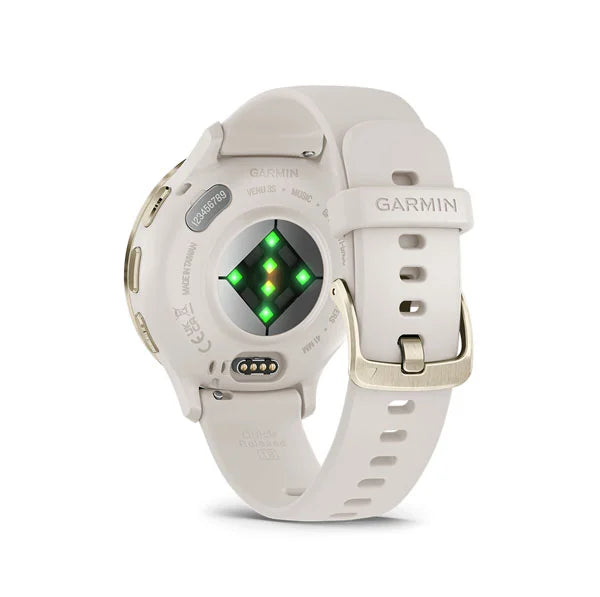 010-02785-54 GARMIN | Venu 3S - Cream Gold St Steel Bezel Smart Watch