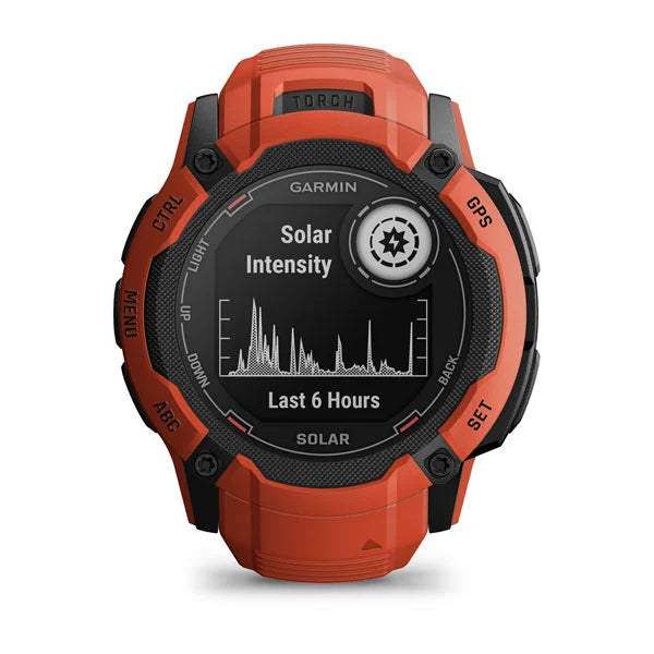 010-02805-34 GARMIN | Instinct 2X Solar Flame Red Smartwatch (Unisex)