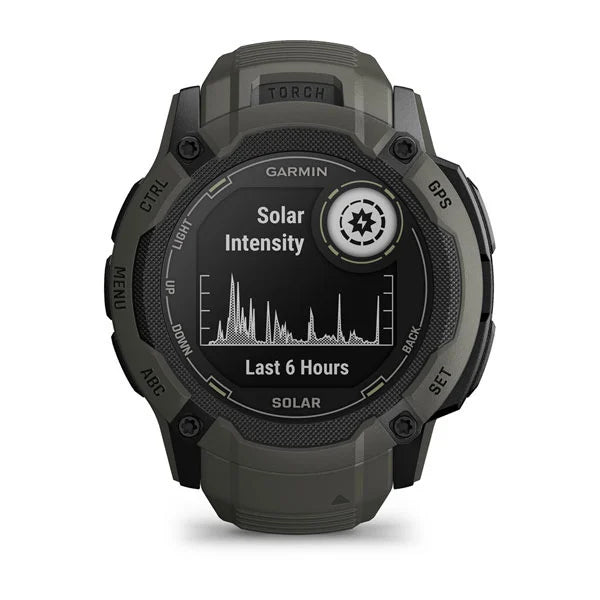 010-02805-54 GARMIN | Instinct 2X Solar, Moss, SEA Smartwatch (Unisex)