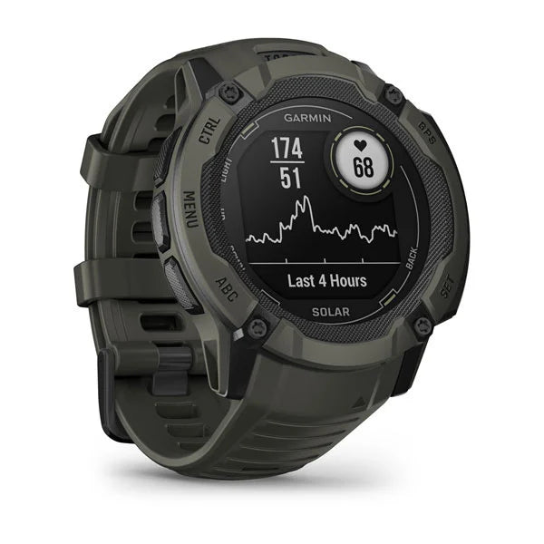 010-02805-54 GARMIN | Instinct 2X Solar, Moss, SEA Smartwatch (Unisex)