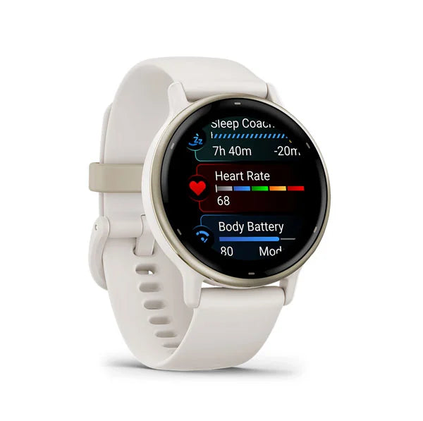 010-02862-51 GARMIN | Vivoactive 5, Cream Gold Aluminum Bezel (Ivory)