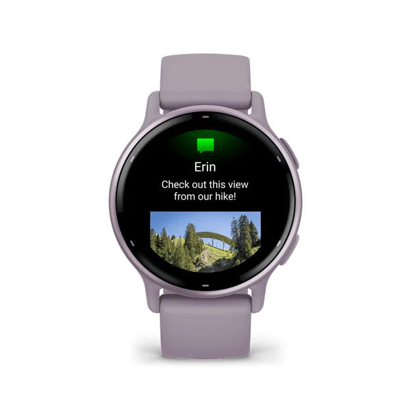 010-02862-53 GARMIN | Vivoactive 5, Metallic Orchid Aluminum Bezel (Unisex)