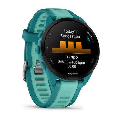 010-02863-32 GARMIN | Forerunner 165 Music Turquoise/Aqua Smart Watch (Unisex)