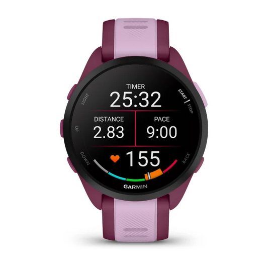 010-02863-33 GARMIN | Forerunner 165 Music Berry / Lilac Smart Watch (Unisex)