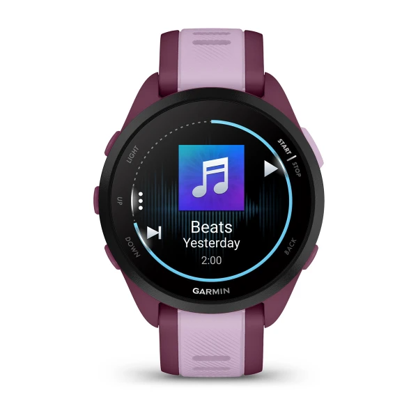 010-02863-33 GARMIN | Forerunner 165 Music Berry / Lilac Smart Watch (Unisex)