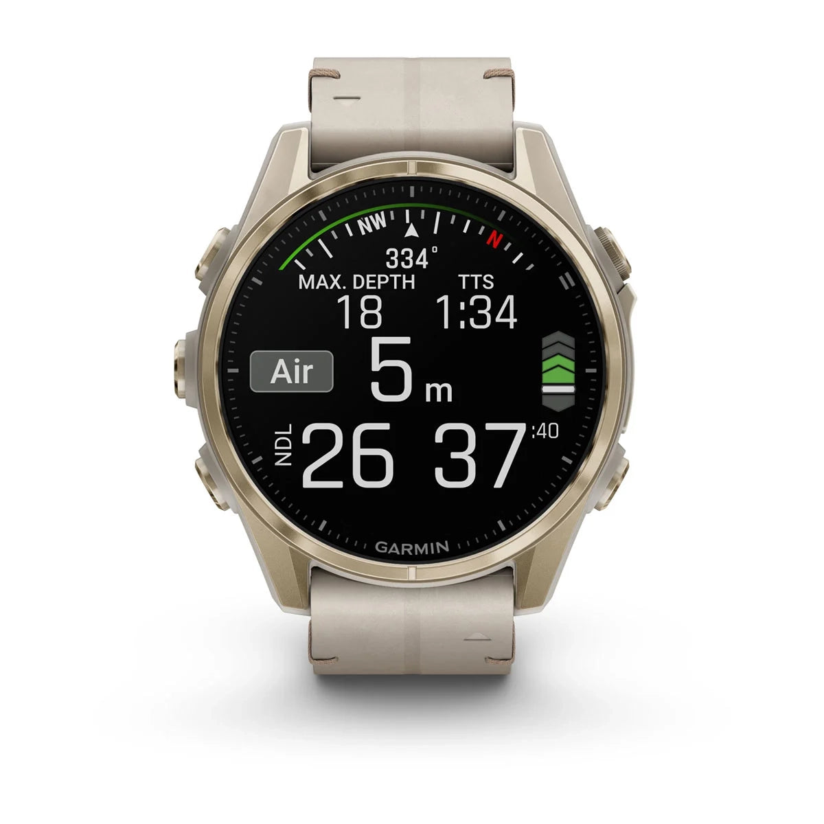 GARMIN Fenix 8 Soft Gold 43mm AMOLED Sapphire Smartwatch - 010-02903-40