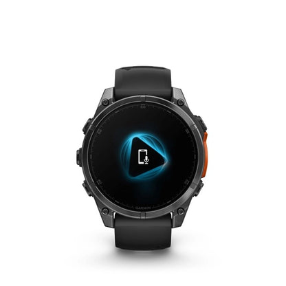 Fenix 8 47mm, AMOLED Slate grey with Black Silicone Band