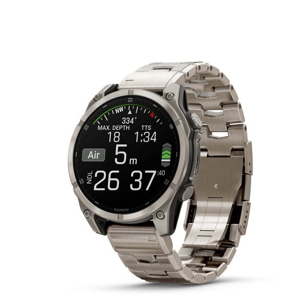 Fenix 8 47mm, AMOLED Sapphire, Titanium with Vented Titanium Bracelet