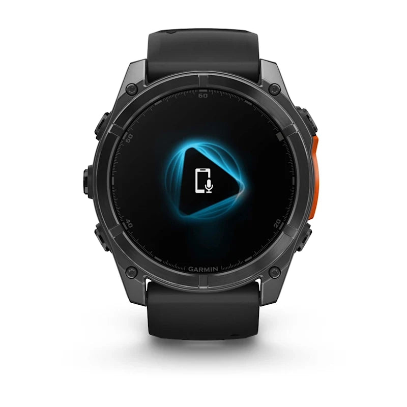 Fenix 8 51mm, AMOLED Glass, TSlate grey with Black silicone band