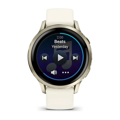 Garmin Venu 4 41MM Lunar Gold with Bone Silicone Band Smart Watch