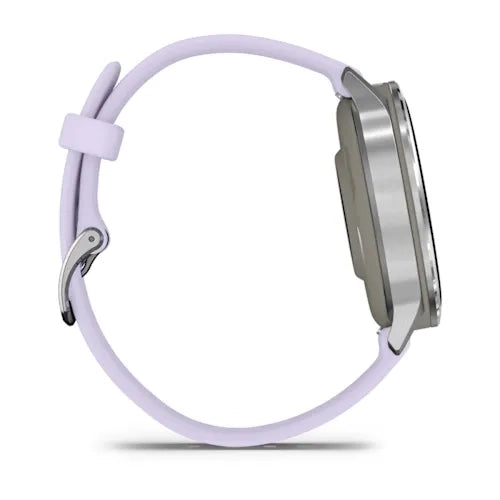 Garmin Venu 4 41MM Silver with Periwinkle Silicone Band Smart Watch