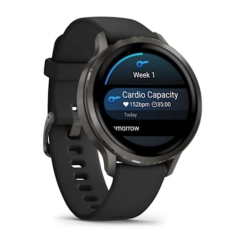 Garmin Venu 4 41MM Slate with Black Silicone Band Smart Watch