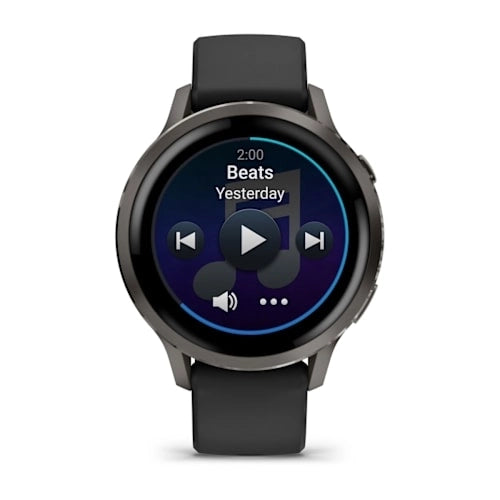 Garmin Venu 4 41MM Slate with Black Silicone Band Smart Watch