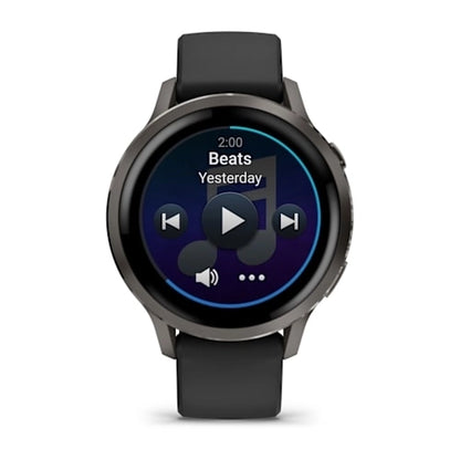 Garmin Venu 4 41MM Slate with Black Silicone Band Smart Watch