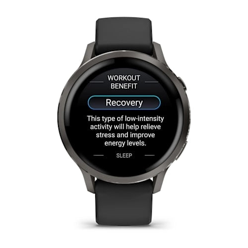Garmin Venu 4 41MM Slate with Black Silicone Band Smart Watch