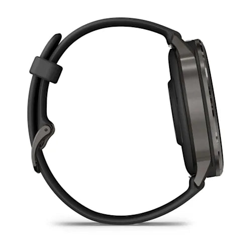 Garmin Venu 4 45MM Slate with Black Silicone Band Smart Watch