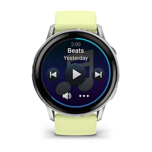 Garmin Venu 4 45MM Silver with Citron Silicone band Smart Watch