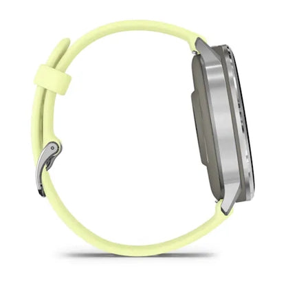 Garmin Venu 4 45MM Silver with Citron Silicone band Smart Watch