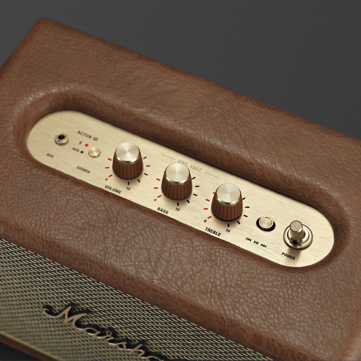 Marshall ACTON III 4.9 Compact Bluetooth speaker Brown
