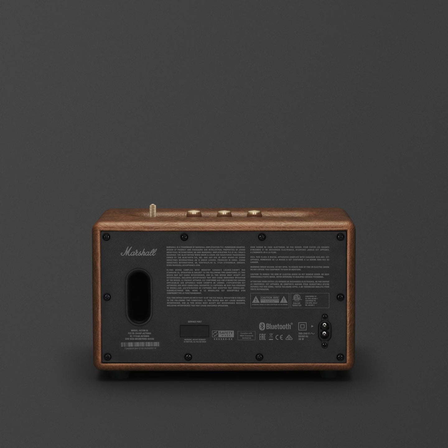 Marshall ACTON III 4.9 Compact Bluetooth speaker Brown
