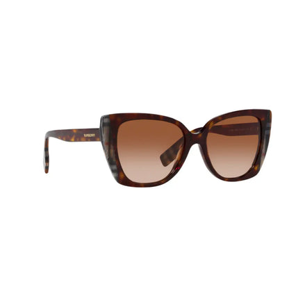 Burberry Meryl Sunglasses Dark Havana Frame with Gradient Lenses 0BE4393 40531354