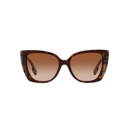 Burberry Meryl Sunglasses Dark Havana Frame with Gradient Lenses 0BE4393 40531354