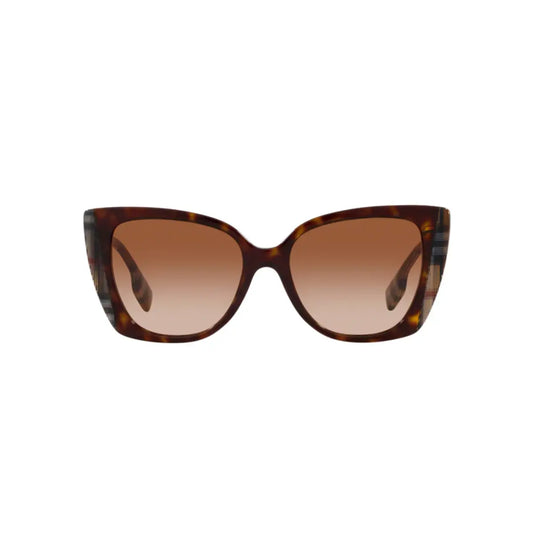 Burberry Meryl Sunglasses Dark Havana Frame with Gradient Lenses 0BE4393 40531354